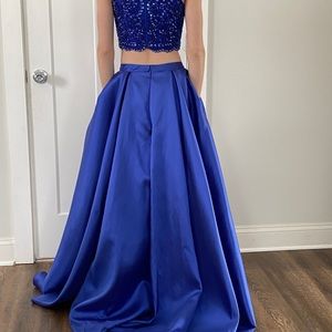 Two piece prom dress